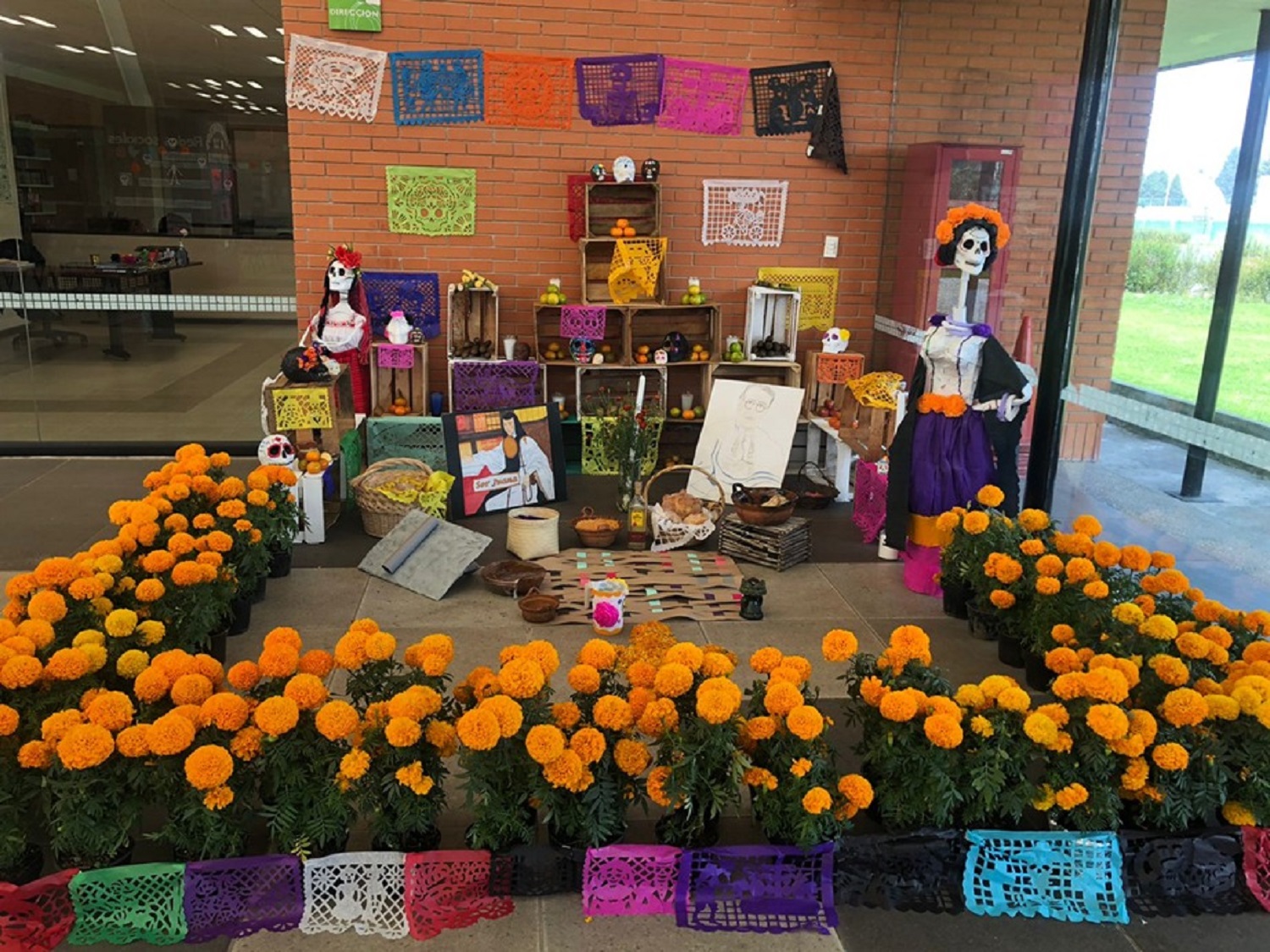 Realizan concurso de ofrendas en biblioteca pública Centenario de la